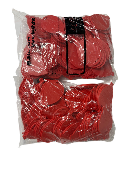 200 x Red Balloon Disc Weights