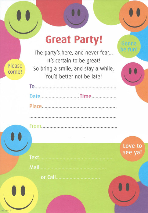 Great Party Invites 20pk