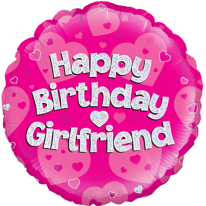Feuille 18'' Joyeux Anniversaire Petite Amie