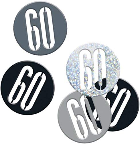 Glitz Black 60 Confetti 14G