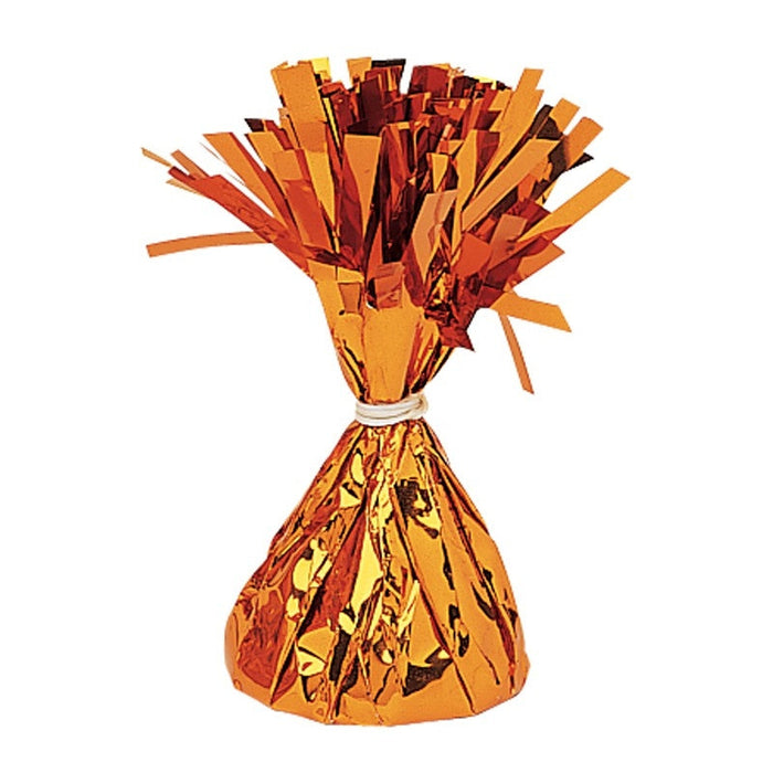 Balloon Weight Foil Orange 12pk