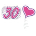 Foil Garland Pink 30th