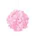 Lovely Pink Mini Puff Tissue Decorations, 3pk