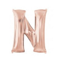 34'' Shape Foil Letter N - Rose Gold (Anagram)