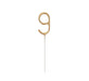Birthday Gold Glitz Number 9 Sparkler 7"