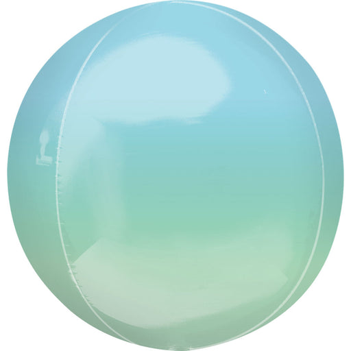 15'' Foil Orbz Blue & Green Ombre 1Pk
