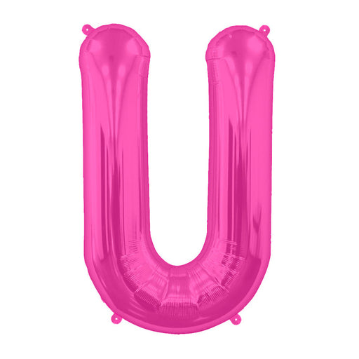 16'' Foil Letter U - Magenta Packaged Air Fill