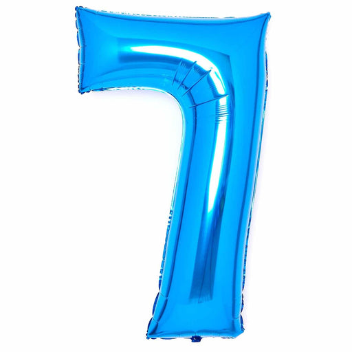 Amscan Foil Balloon Blue Number 7 Foil Balloons 34"