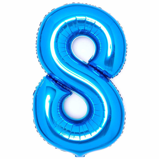 Amscan Foil Balloon Blue Number 8 Foil Balloons 34"