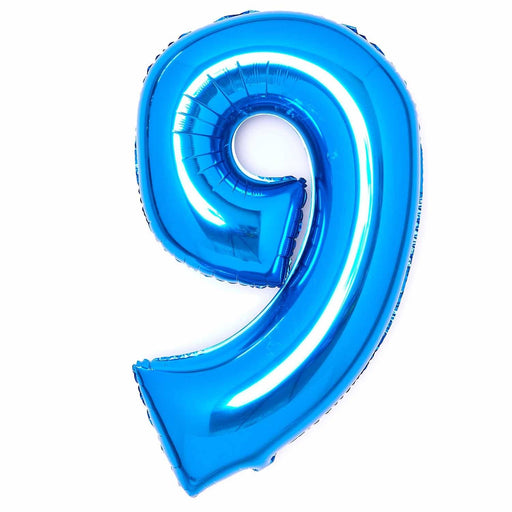 Amscan Foil Balloon Blue Number 9 Foil Balloons 34"