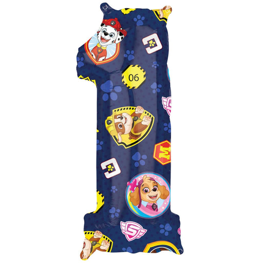 Anagram Foil Balloon Paw Patrol Number 1 Foil Balloon