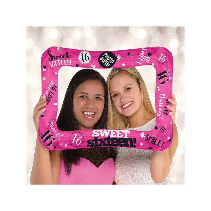 Anagram Sweet 16 Inflatable Photo Frame 23''/58Cm W X 16''/40Cm