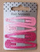 Pink and Purple Hair Clips 4pc