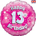 18'' Foil Happy 13th Birthday Pink