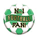 No 1 Football Fan  Birthday 18 Inch Foil Balloon
