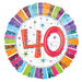 18'' Foil Radiant Birthday 40