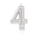 Silver Metallic Finish Candles #4