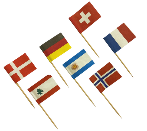 30 Food Pick Flags