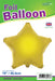 19'' Packaged Star Gold Foil Balloon