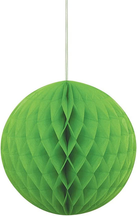 Lime Green Paper Honeycomb Ball Decoration