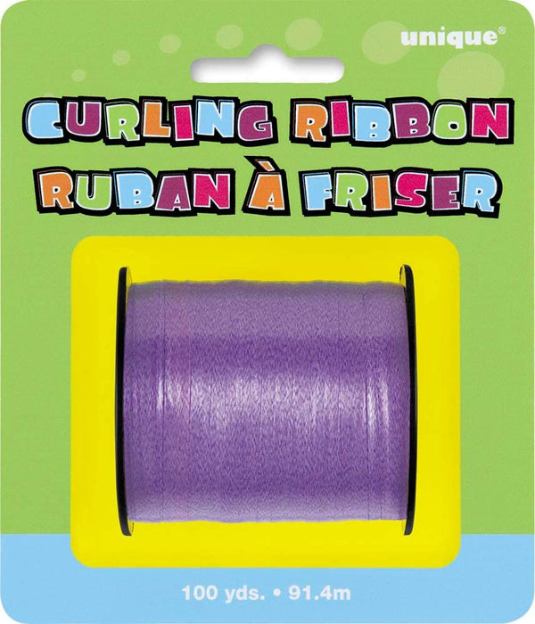 Purple Balloon Curling Ribbon 91.4m (100yds)