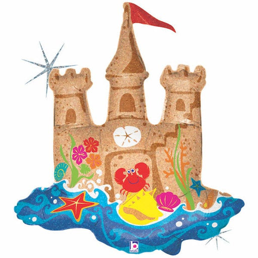 Betallic Foil Balloon 35" Sand Castle