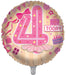 Pink 4th Birthday 18 Inch Foil Balloon