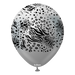 12" Mirror Silver (Black) Mutant Safari Balloons (25pk)