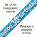 Foil Banner 30th Birthday Blue
