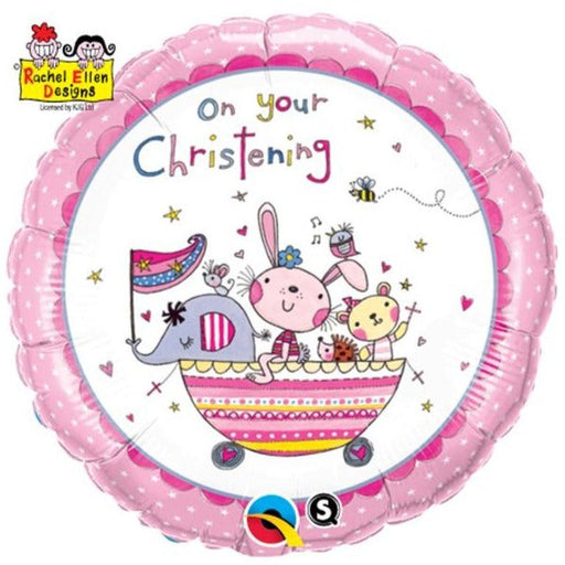 18'' Rachel Ellen On Your Christening Pink