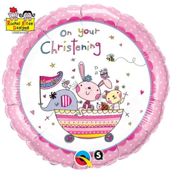 18'' Rachel Ellen On Your Christening Pink