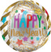 15'' Gold Streamers & Stars New Year Orbz