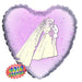 18'' Foil Wedding Bride And Groom