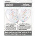 Clear Latex Balloons With Pink, Blue & Gold Star Confetti 16'', 5Ct