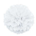 16'' White Puff Ball Decoration