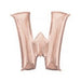 34'' Shape Foil Letter W - Rose Gold (Anagram)