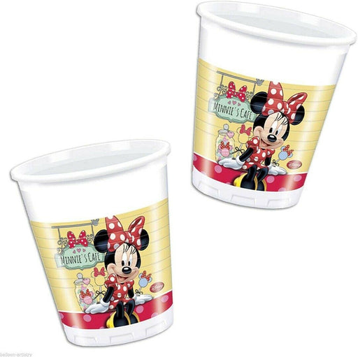 Minnie Mouse Cafe Plastic Cups 8pk