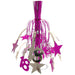 Age 18 Silver & Pink Foil Centrepiece