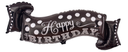 Chalkboard Happy Birthday Foil Shape 101Cm X 48Cm