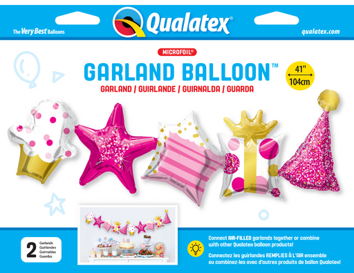 Birthday Garland Pink 41''