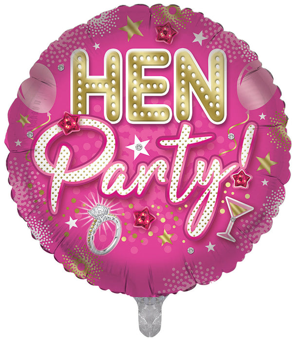 Pink Hen Party 18 Inch Foil Balloon