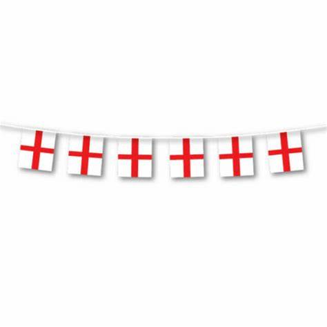 England Flag Bunting 7M X 30Cm