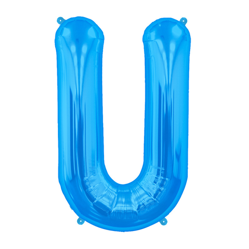 16'' Foil Letter U - Blue Packaged Air Fill