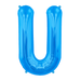 16'' Foil Letter U - Blue Packaged Air Fill