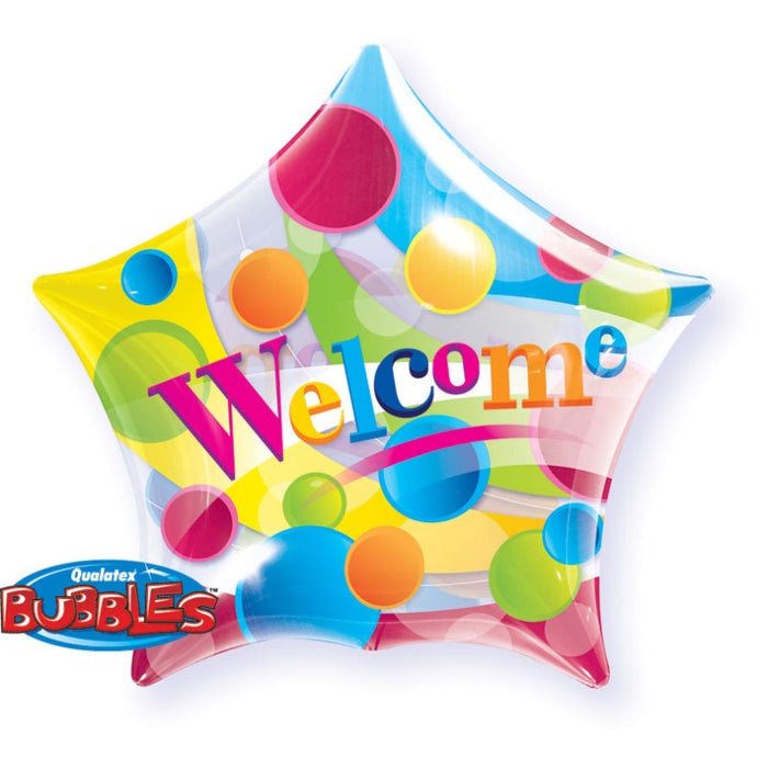 22'' Star Single Bubble Welcome Big Dots