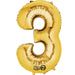 Number 3 Gold Minishape 16"