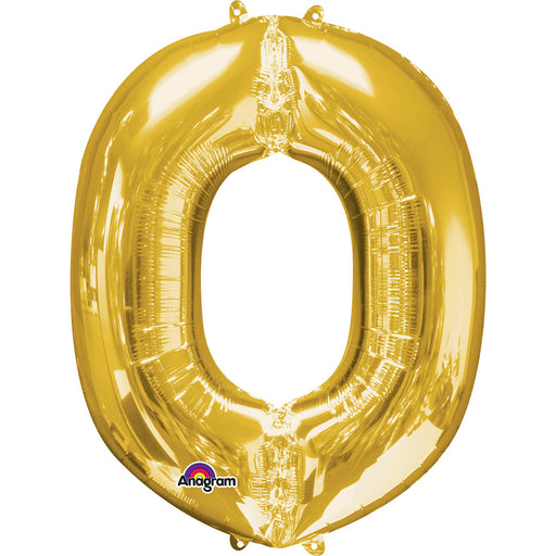 16'' Foil Letter O - Gold Packaged Air Fill (Anagram)