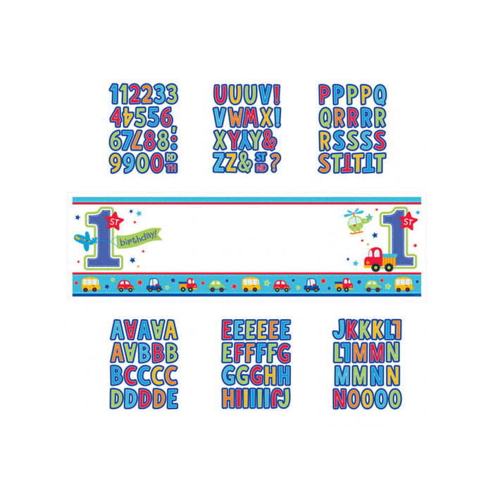 All Aboard Birthday Personalise Banner