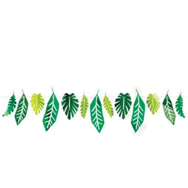 Foil Safari Leaves Paper Garland