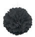 Black Pom Pom Paper Decoration